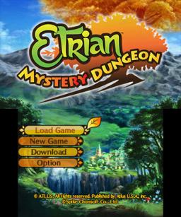 Etrian Mystery Dungeon Title Screen